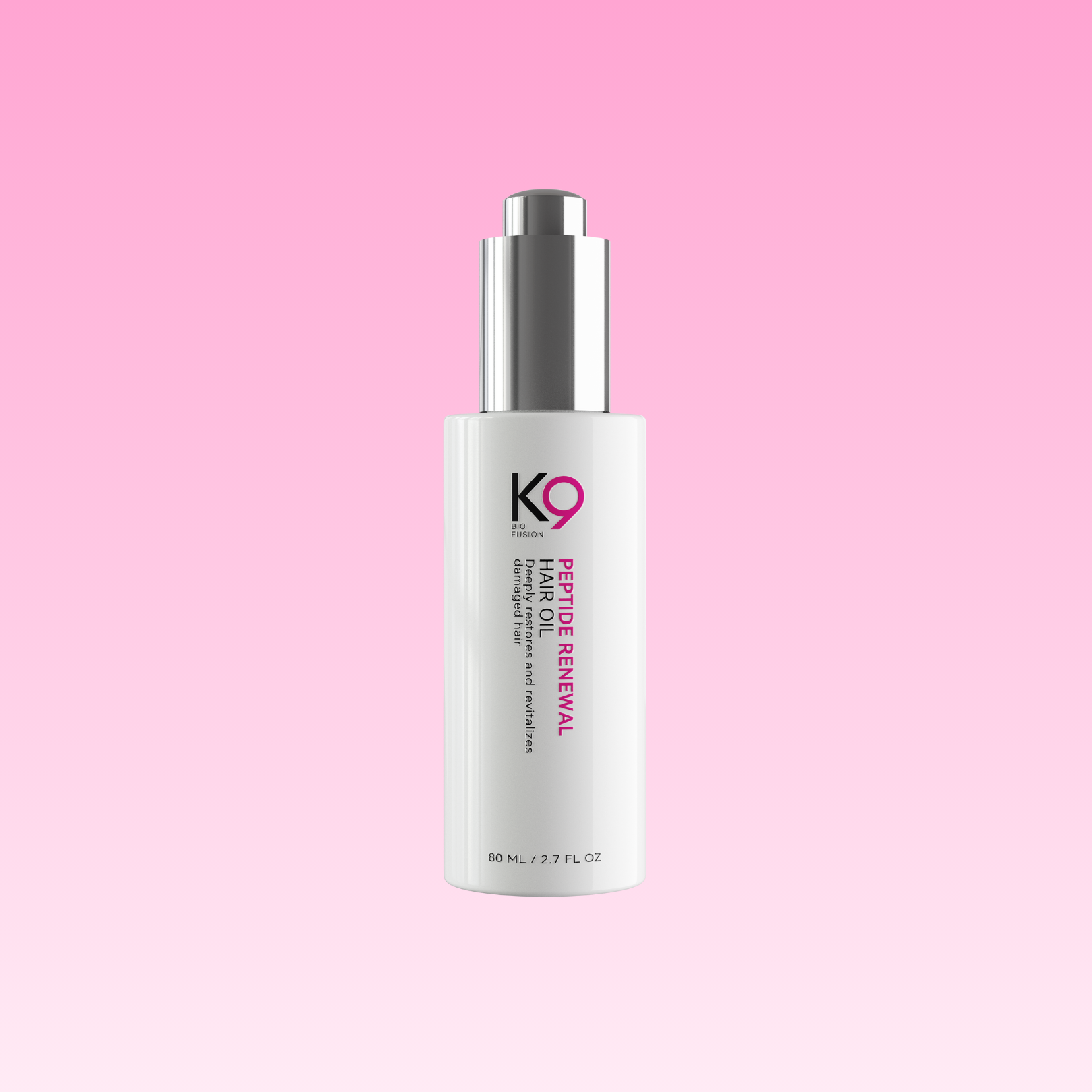 K9 Biofusion Peptide hair oil for frizz control and shine