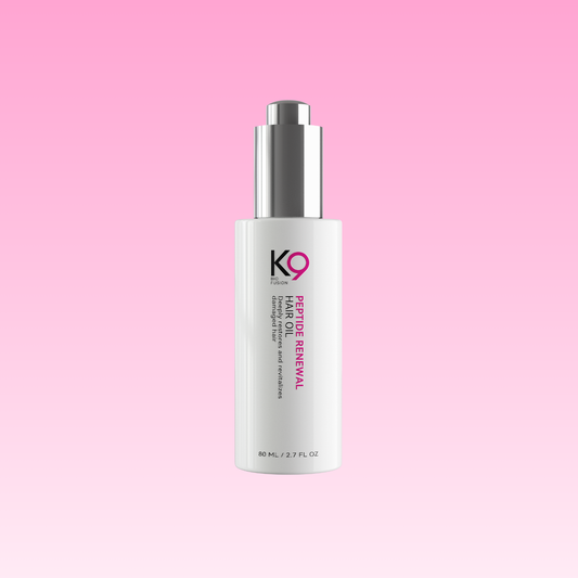 K9 Biofusion Peptide hair oil for frizz control and shine