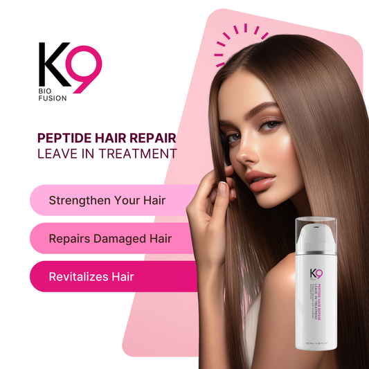 K9 Biofusion Peptide leave-in treatment for damaged hair